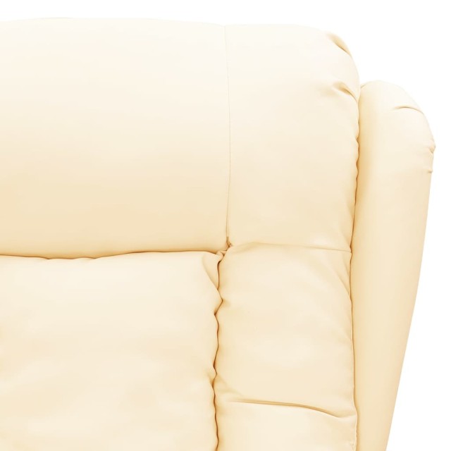 Fauteuil Crème Similicuir