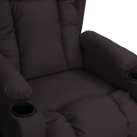 Fauteuil de massage Noir Similicuir