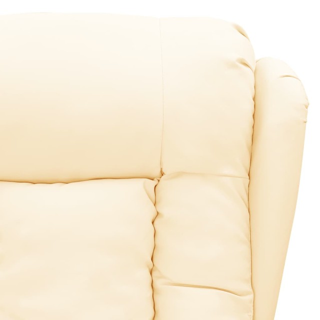 Fauteuil de massage Crème Similicuir