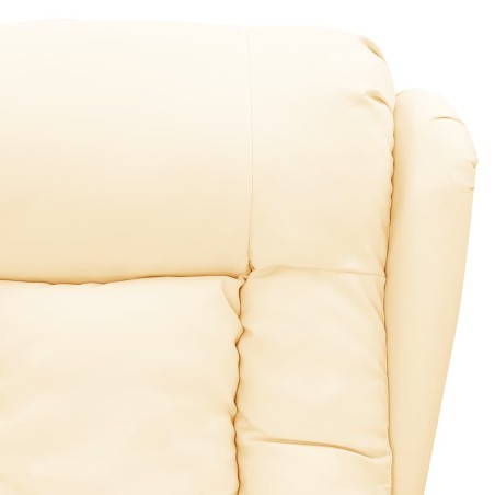 Fauteuil de massage Crème Similicuir