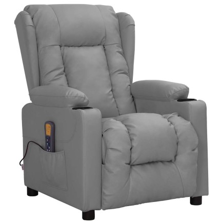 Fauteuil de massage Gris Similicuir 2