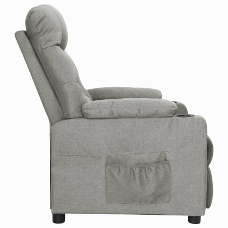 Fauteuil Gris clair Tissu