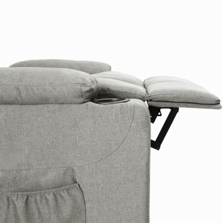 Fauteuil Gris clair Tissu