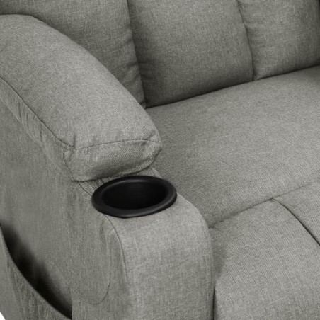 Fauteuil Gris clair Tissu