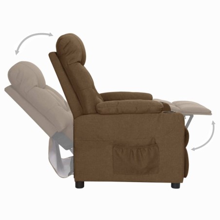 Fauteuil Marron Tissu