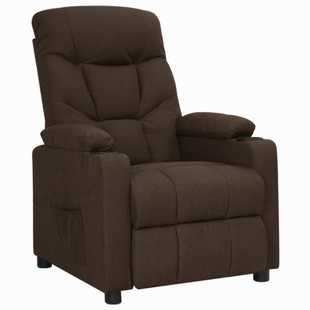 Fauteuil Marron foncé Tissu 2