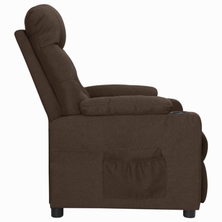 Fauteuil Marron foncé Tissu