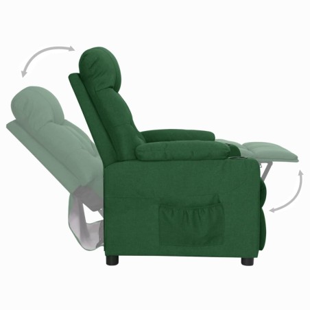 Fauteuil Vert foncé Tissu