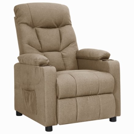 Fauteuil Taupe Tissu 2