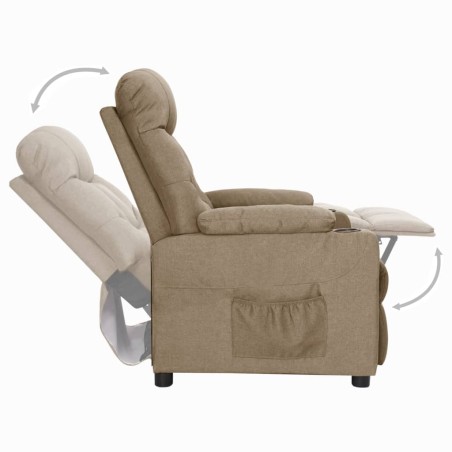 Fauteuil Taupe Tissu