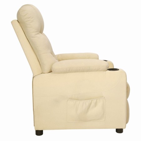 Fauteuil Crème Tissu
