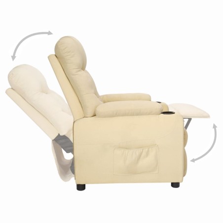 Fauteuil Crème Tissu