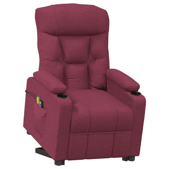Fauteuil de massage Rouge bordeaux Tissu