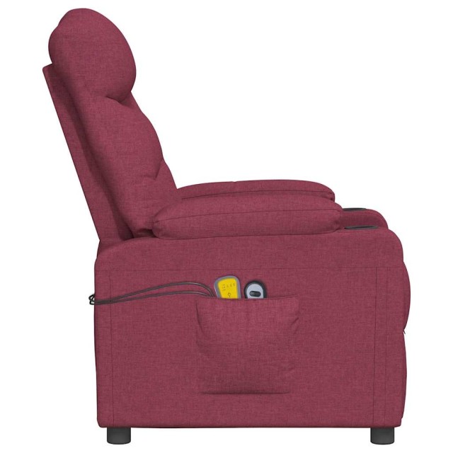 Fauteuil de massage Rouge bordeaux Tissu