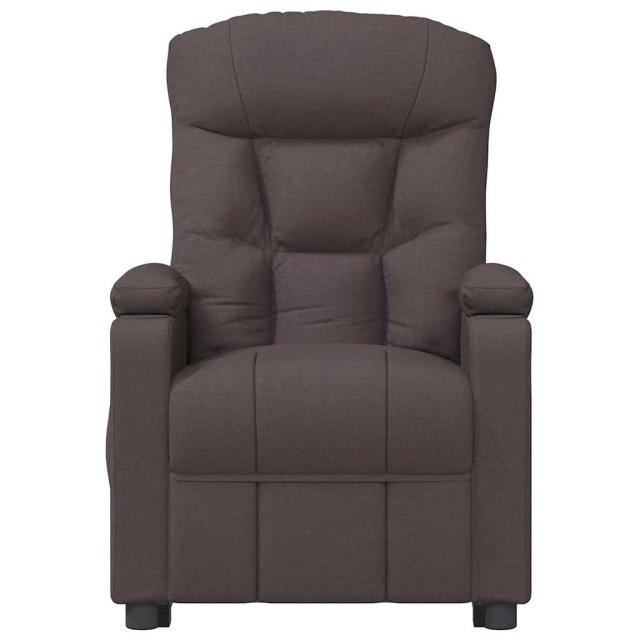Fauteuil de massage Marron foncé Tissu