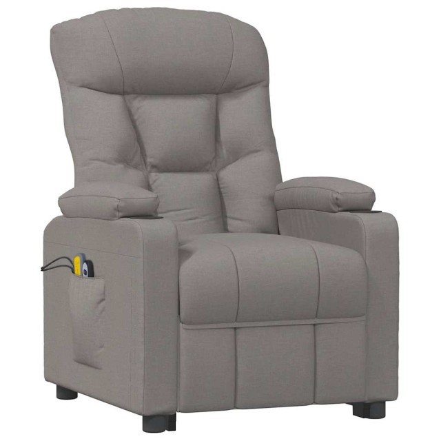 Fauteuil de massage Taupe Tissu