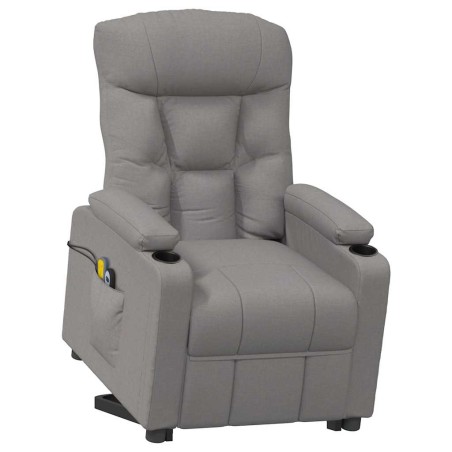 Fauteuil de massage Taupe Tissu