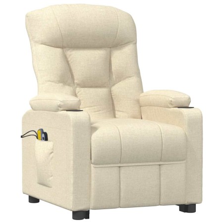 Fauteuil de massage Crème Tissu
