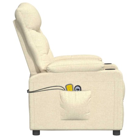 Fauteuil de massage Crème Tissu