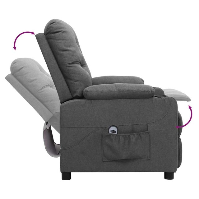 Fauteuil Gris clair Tissu