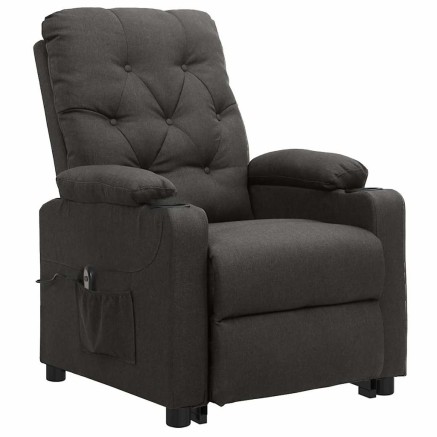 Fauteuil Gris foncé Tissu 2