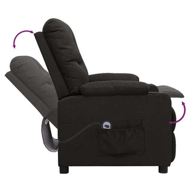 Fauteuil Noir Tissu