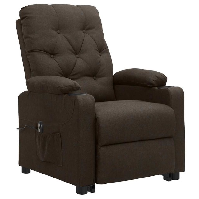 Fauteuil Marron foncé Tissu
