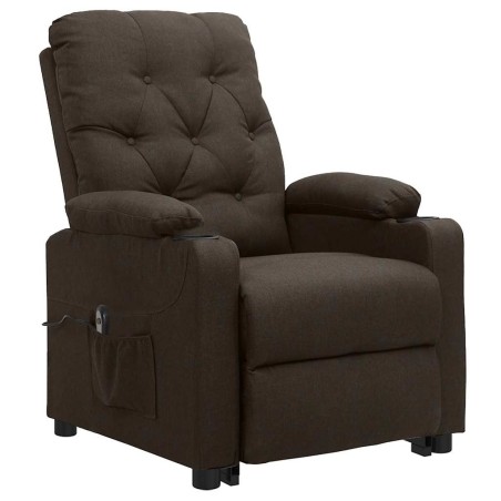 Fauteuil Marron foncé Tissu