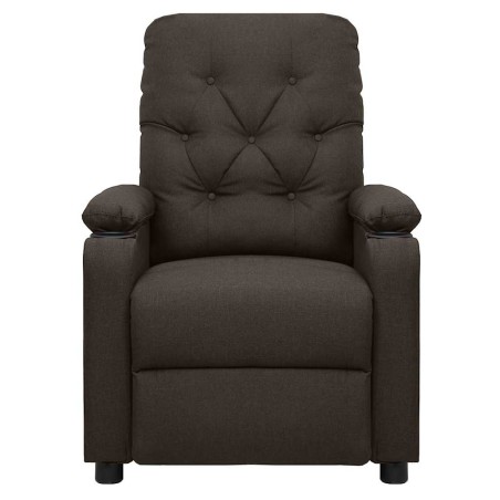 Fauteuil Marron foncé Tissu