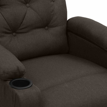 Fauteuil Marron foncé Tissu