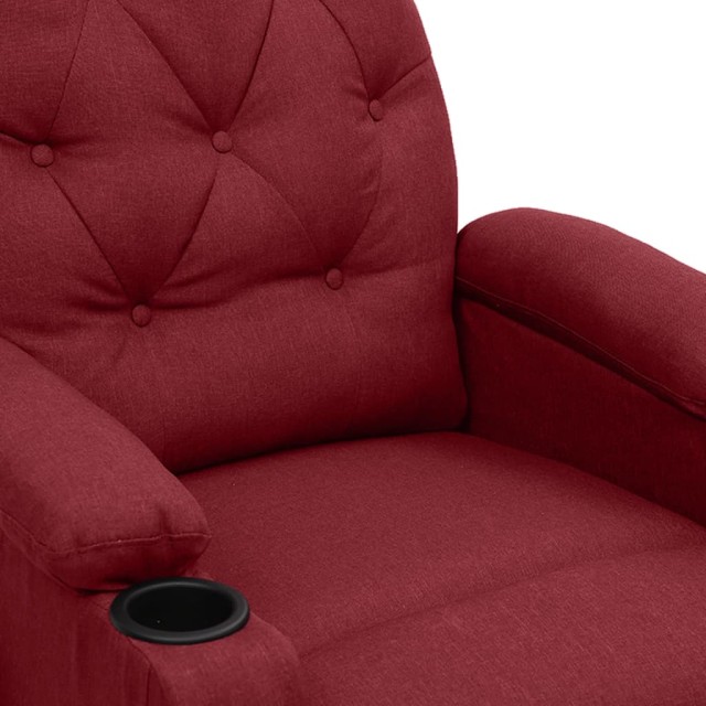 Fauteuil de massage Rouge bordeaux Tissu