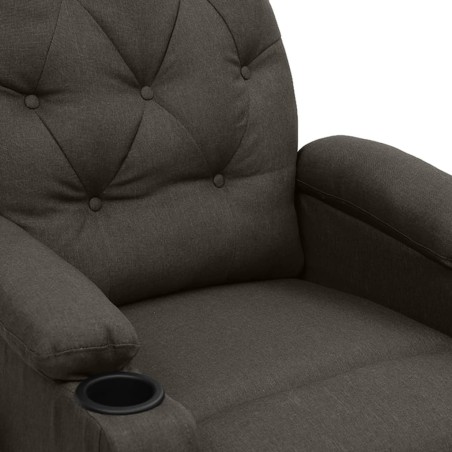 Fauteuil de massage Taupe Tissu