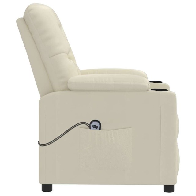 Fauteuil Crème Similicuir