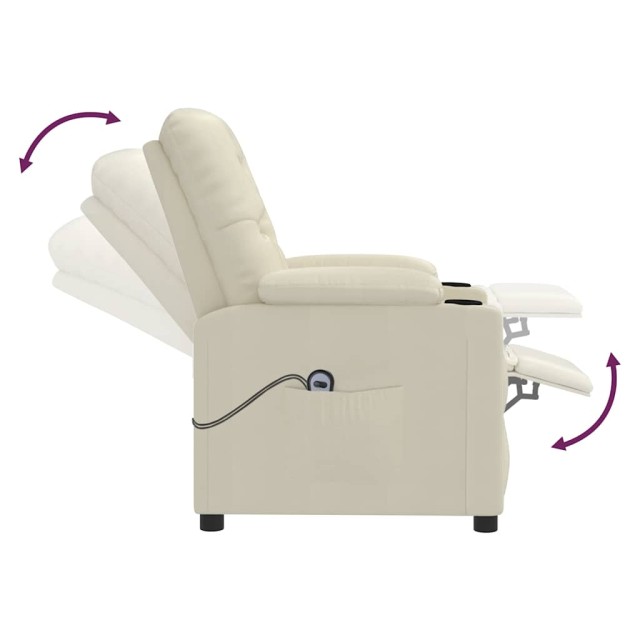 Fauteuil Crème Similicuir