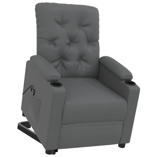 Fauteuil Gris Similicuir