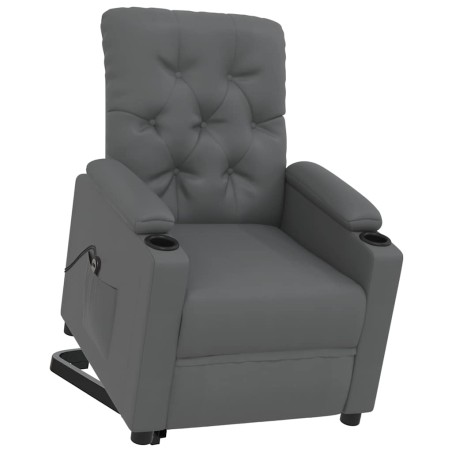 Fauteuil Gris Similicuir