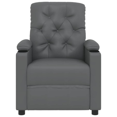 Fauteuil Gris Similicuir