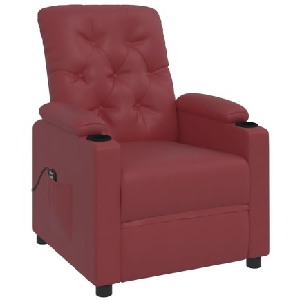Fauteuil Rouge bordeaux Similicuir 2