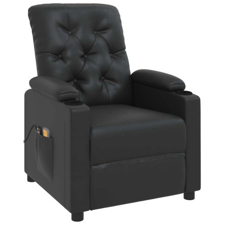 Fauteuil de massage Noir Similicuir