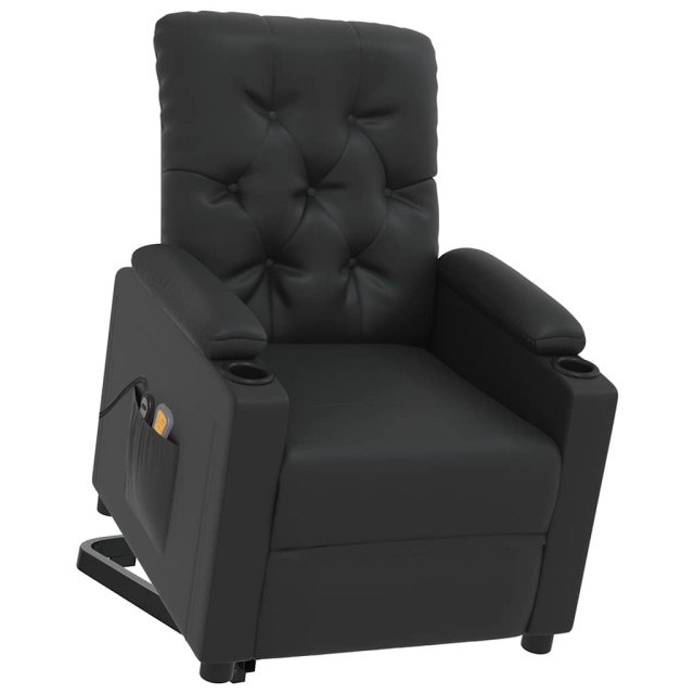Fauteuil de massage Noir Similicuir