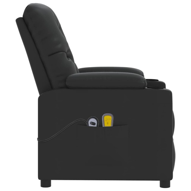 Fauteuil de massage Noir Similicuir