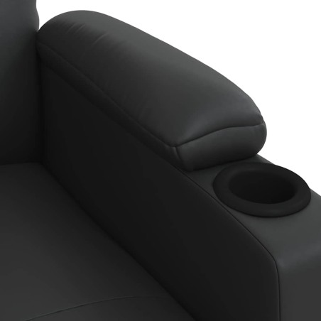 Fauteuil de massage Noir Similicuir
