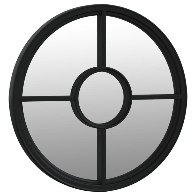 Miroir Noir 40x4 cm Fer pour utilisation à l'intérieur