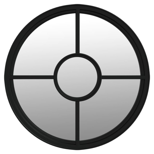 Miroir Noir 40x4 cm Fer pour utilisation à l'intérieur