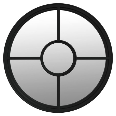 Miroir Noir 40x4 cm Fer pour utilisation à l'intérieur