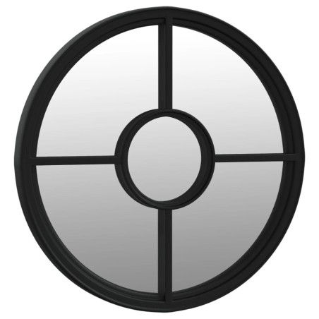 Miroir Noir 40x4 cm Fer pour utilisation à l'intérieur