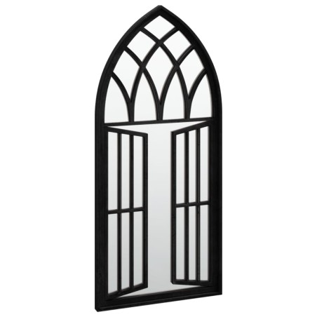 Miroir Noir 100x45 cm Fer pour utilisation à l'intérieur
