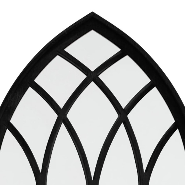 Miroir Noir 100x45 cm Fer pour utilisation à l'intérieur