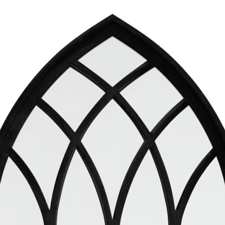 Miroir Noir 100x45 cm Fer pour utilisation à l'intérieur