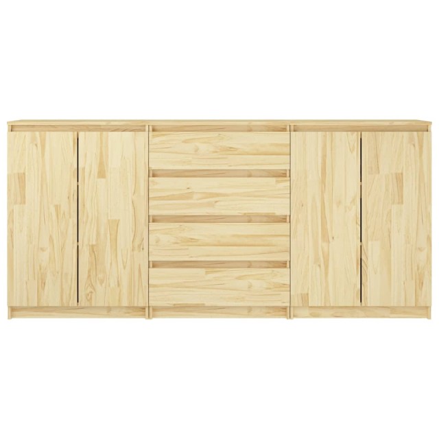 Armoires latérales 3 pcs Bois de pin massif